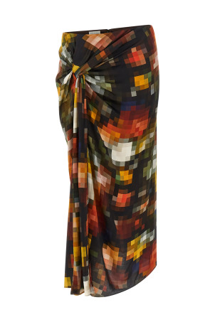 'Suma Bis' draped skirt Multicolor