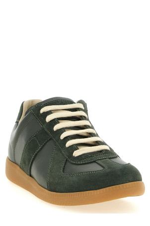 'Replica' leather sneakers  Green