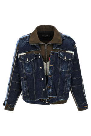 Багатошарова джинсова куртка, синя DSQUARED2 S71AN0681D30011966