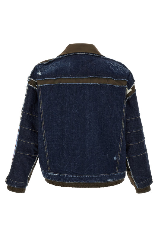Багатошарова джинсова куртка, синя DSQUARED2 S71AN0681D30011966