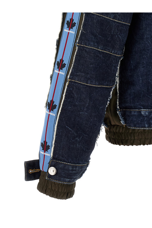 Багатошарова джинсова куртка, синя DSQUARED2 S71AN0681D30011966