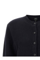 Lila' wool cardigan with logo intarsia Blue