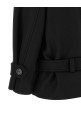 Double-breasted belted coat Black