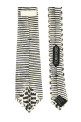 'Snake Print Tie' tie Black-grey