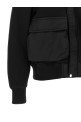 Куртка из ткани с эффектом махровой ткани, чёрная SACAI 2608748001