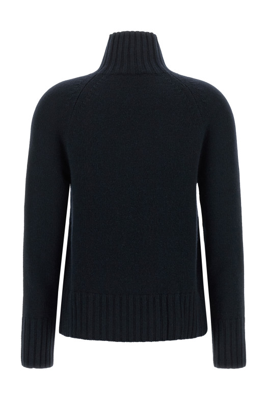 'Mantova' High Neck Sweater Blue