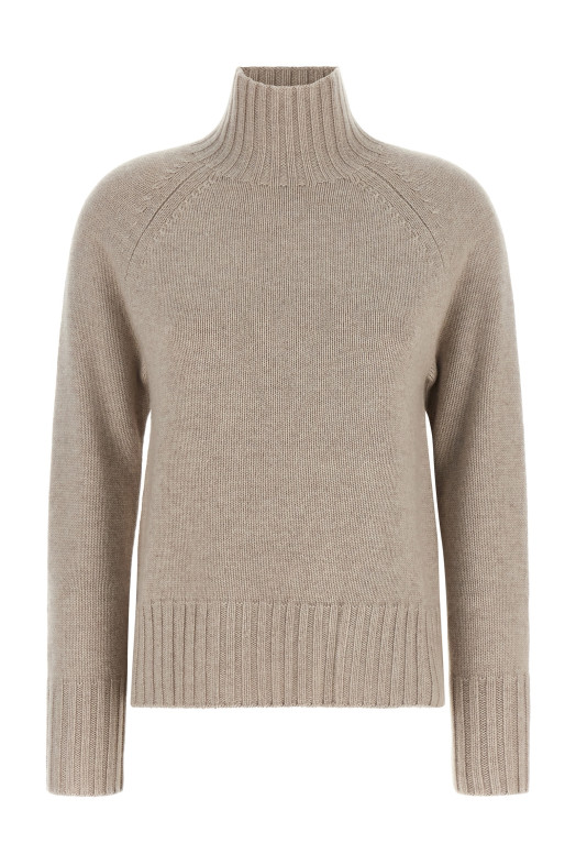 'Mantova' High Neck Sweater Beige