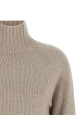 'Mantova' High Neck Sweater Beige