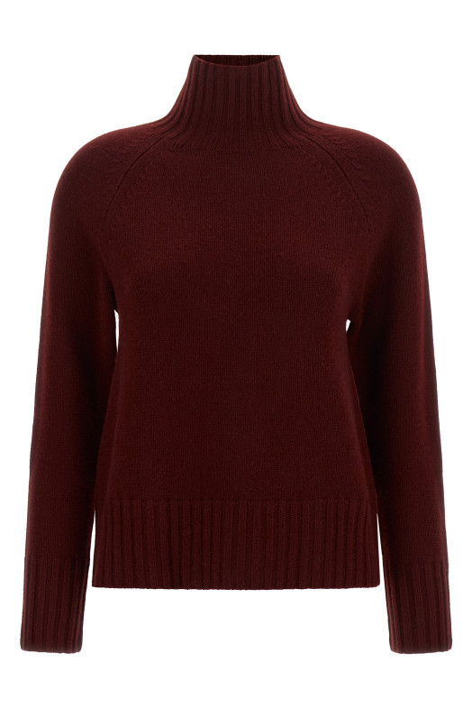 'Mantova' High Neck Sweater Bordeaux