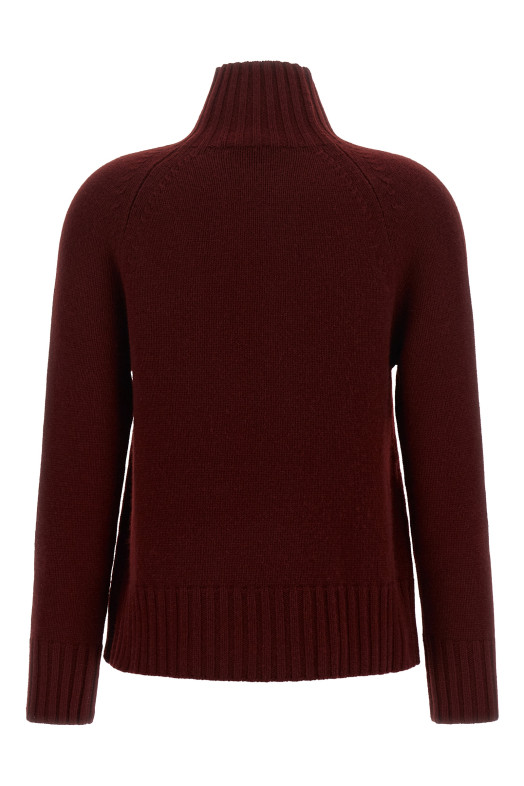 'Mantova' High Neck Sweater Bordeaux