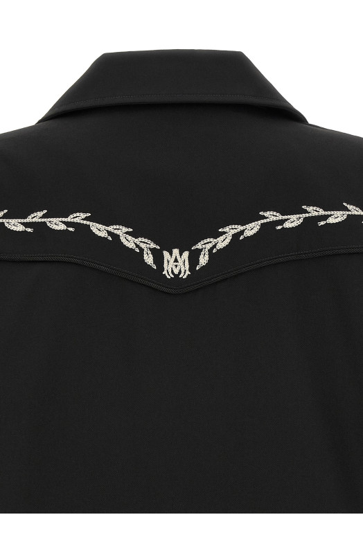 Куртка у західному стилі з вишивкою, чорна AMIRI AM426JA0170002
