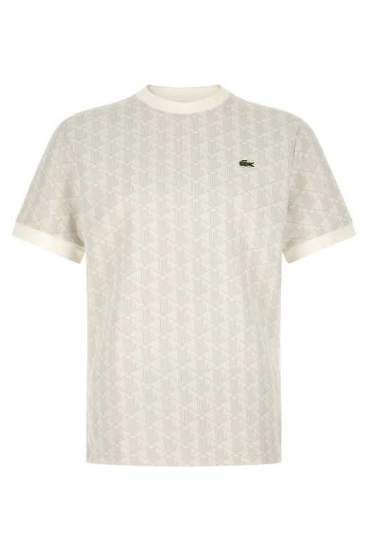 'Monogramma' jacquard t-shirt Beige