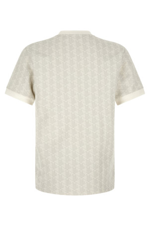 'Monogramma' jacquard t-shirt Beige