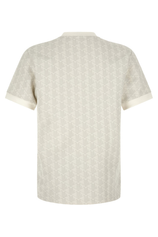 'Monogramma' jacquard t-shirt Beige