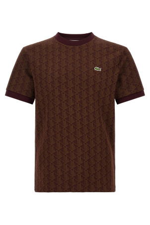 'Monogramma' jacquard t-shirt Brown