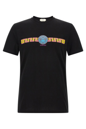 'Medusa' print cotton t-shirt Black