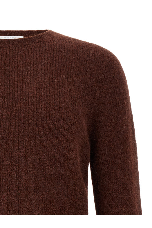 Crew-Neck Sweater  Brown