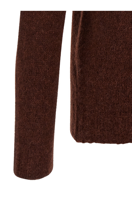Crew-Neck Sweater  Brown