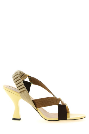 'Colibrì' sandals with cable ties Yellow