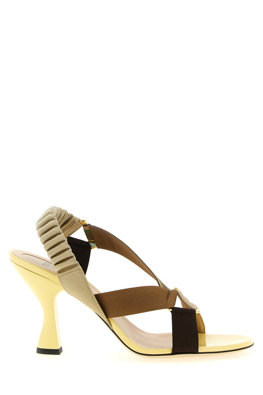 'Colibrì' sandals with cable ties Yellow