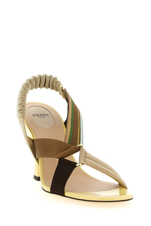 'Colibrì' sandals with cable ties Yellow