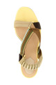 'Colibrì' sandals with cable ties Yellow