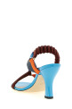 'Colibrì' sandals with woven ribbons Multicolor