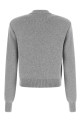 Кардиган із круглою горловиною та скульптурними ґудзиками, сірий BALMAIN CA0000000013C08