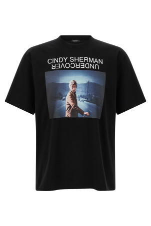 T-shirt with front print Black