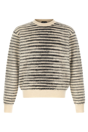 Brushed effect sweater Black