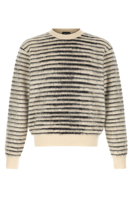 Brushed effect sweater Black