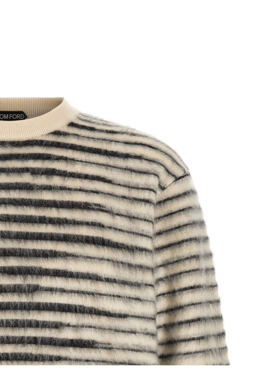 Brushed effect sweater Black