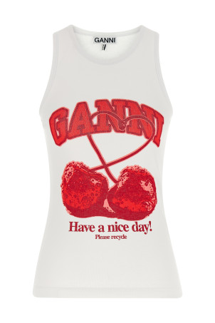 'Cherry' tank top Red