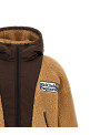Двусторонняя куртка Teddy с нашивкой с логотипом, коричневая DSQUARED2 S71AN0690S25602124