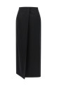 Skirt with closure and back panel Black