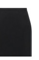 Skirt with closure and back panel Black