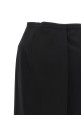 Skirt with closure and back panel Black