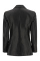 Кожаный блейзер, черный BALMAIN JA00000000570PA