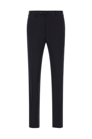 Formal pants with front fold Blue