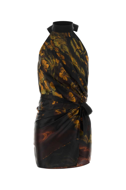 Топ Carfys из шелка с принтом от DRIES VAN NOTEN (2620107224141)