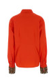Coral stretch poplin Chloris shirt DRIES VAN NOTEN (2620107414316)