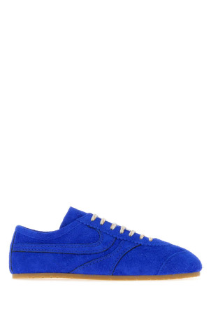 Electric blue suede sneakers DRIES VAN NOTEN (2620117000134)