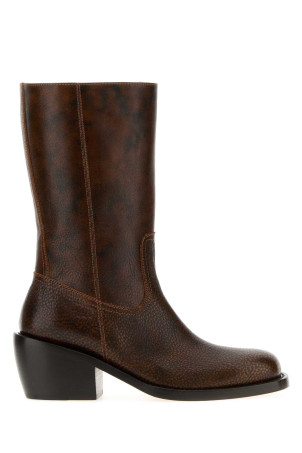 Brown leather boots DRIES VAN NOTEN (2620117110136)