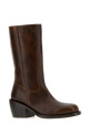 Brown leather boots DRIES VAN NOTEN (2620117110136)
