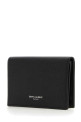 Чорний шкіряний гаманець Black SAINT LAURENT (469338BTY7N)