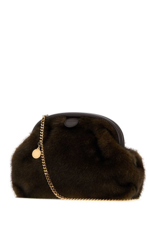 Falabella Soft Clutch With Chain Mink Plush Fabric STELLA McCARTNEY (7B0190WP0773)