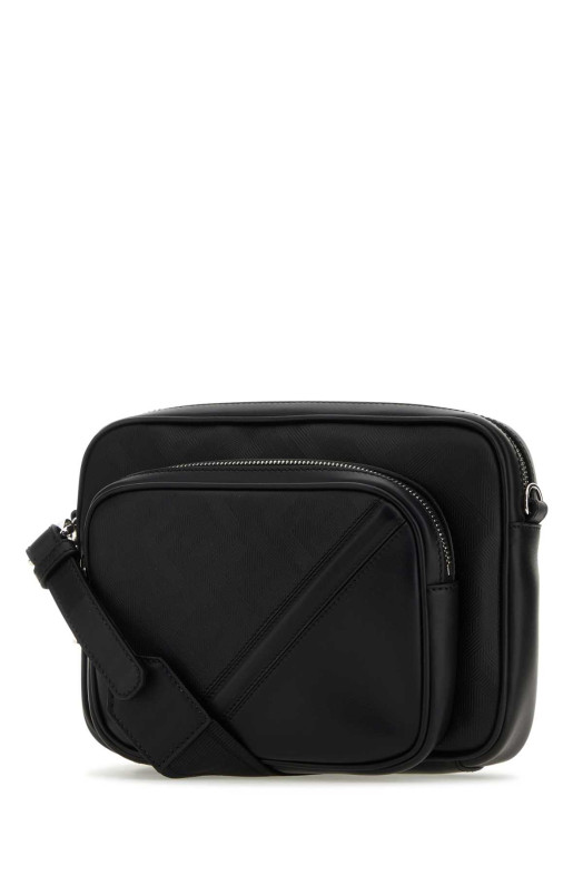 Black leather Camera Case Duo Fendi crossbody bag Black FENDI (7VA607APDO)