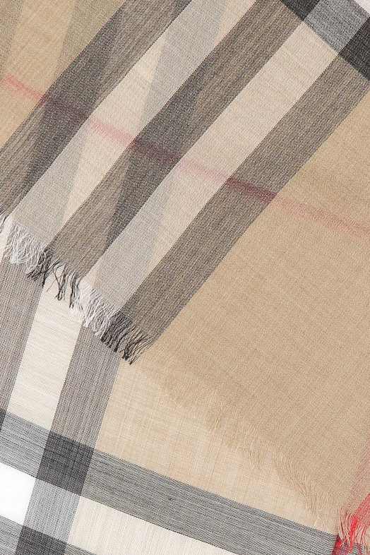 Вышитый фуляр из шерстяной смеси, многоцветный, BURBERRY (8078779)