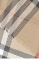 Вышитый фуляр из шерстяной смеси, многоцветный, BURBERRY (8078779)
