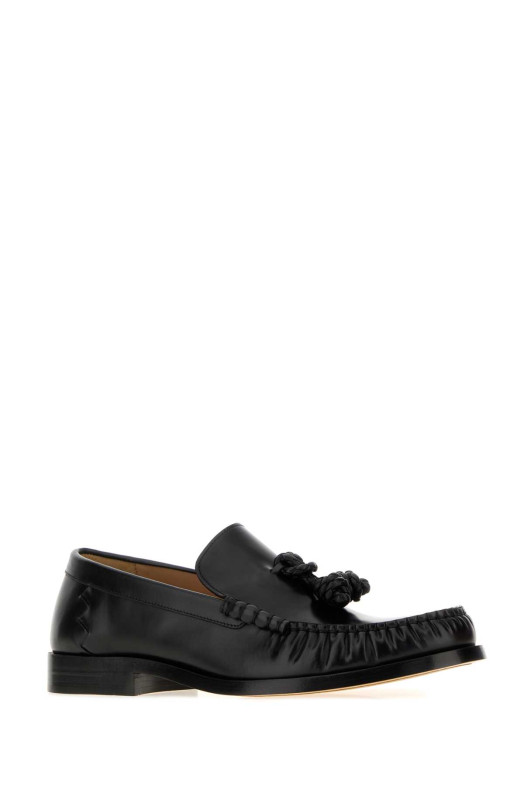МОКАСИНЫ С ПУХОВЫМИ КИСТОЧКАМИ Black BOTTEGA VENETA (A007BNV2WX0)